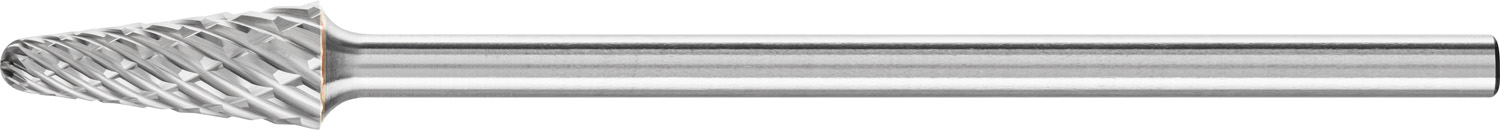 Carbide Bur - 14° Taper, STEEL Cut 1/2'' x 9/8'' x 1/4'' Shank - SL-4 L6
